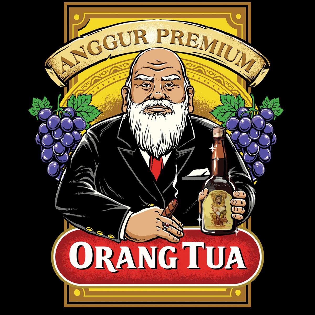 Logo Orang  Tua  Anggur Merah