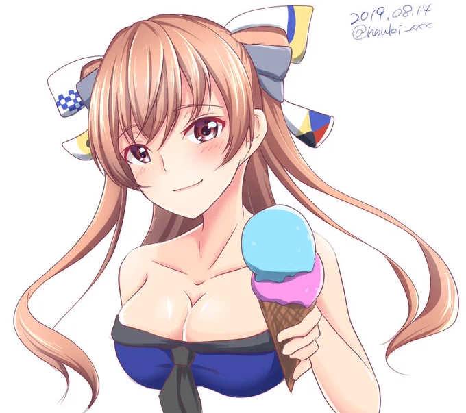 ジョンストン(好感度80)#艦これ版深夜の真剣お絵描き60分一本勝負#艦これ版真剣お絵描き60分一本勝負_20190814+20min 