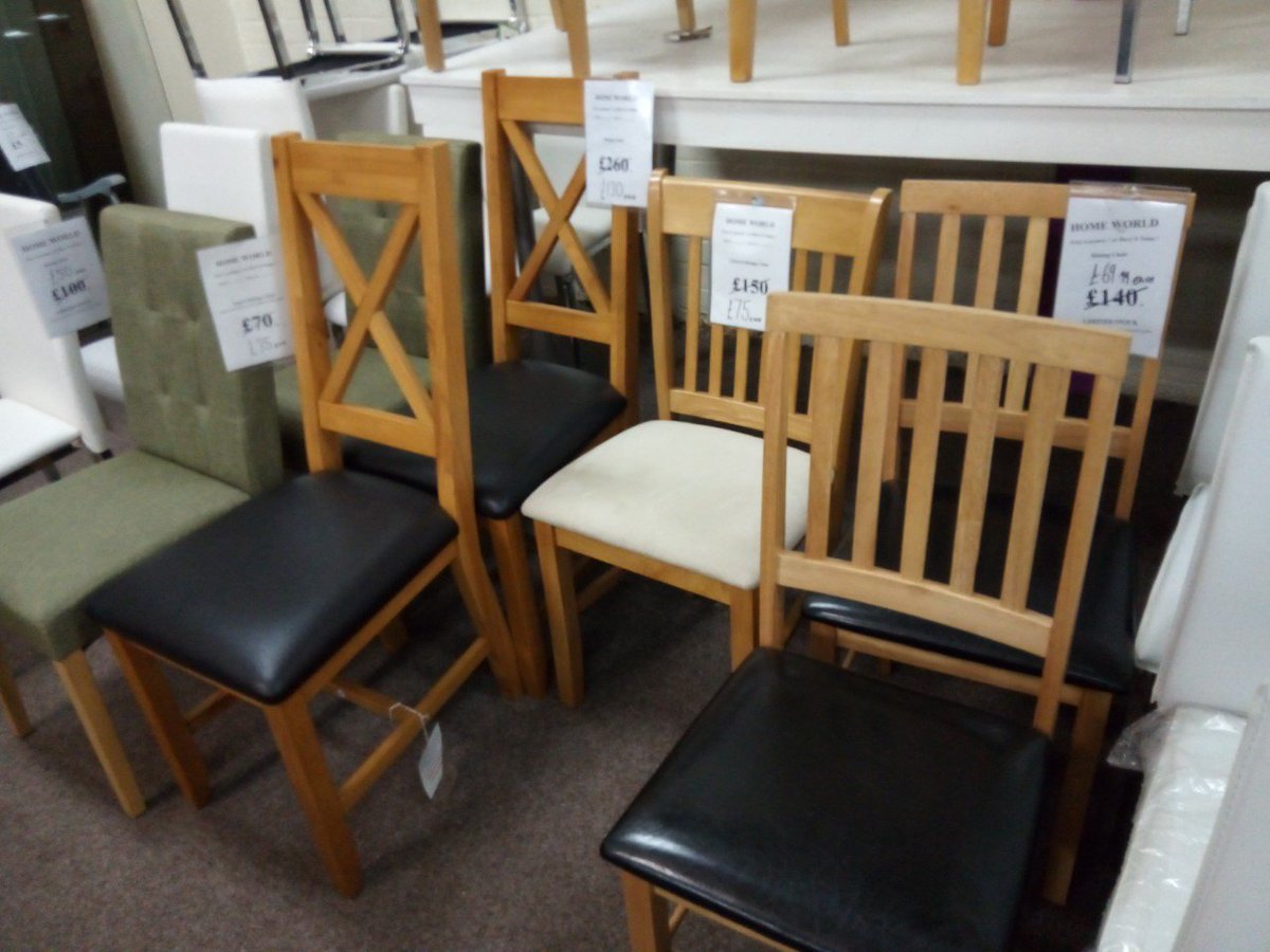 HomeWorldOnline's tweet image. Dining chairs! 😀
Last ones to clear! 😀
Start from £35 each!
Lots to choose from in different colours and types!
You can use our free layaway or have them today!
#diningchairs #diningchairclearance #fabricchairs #woodenchairs