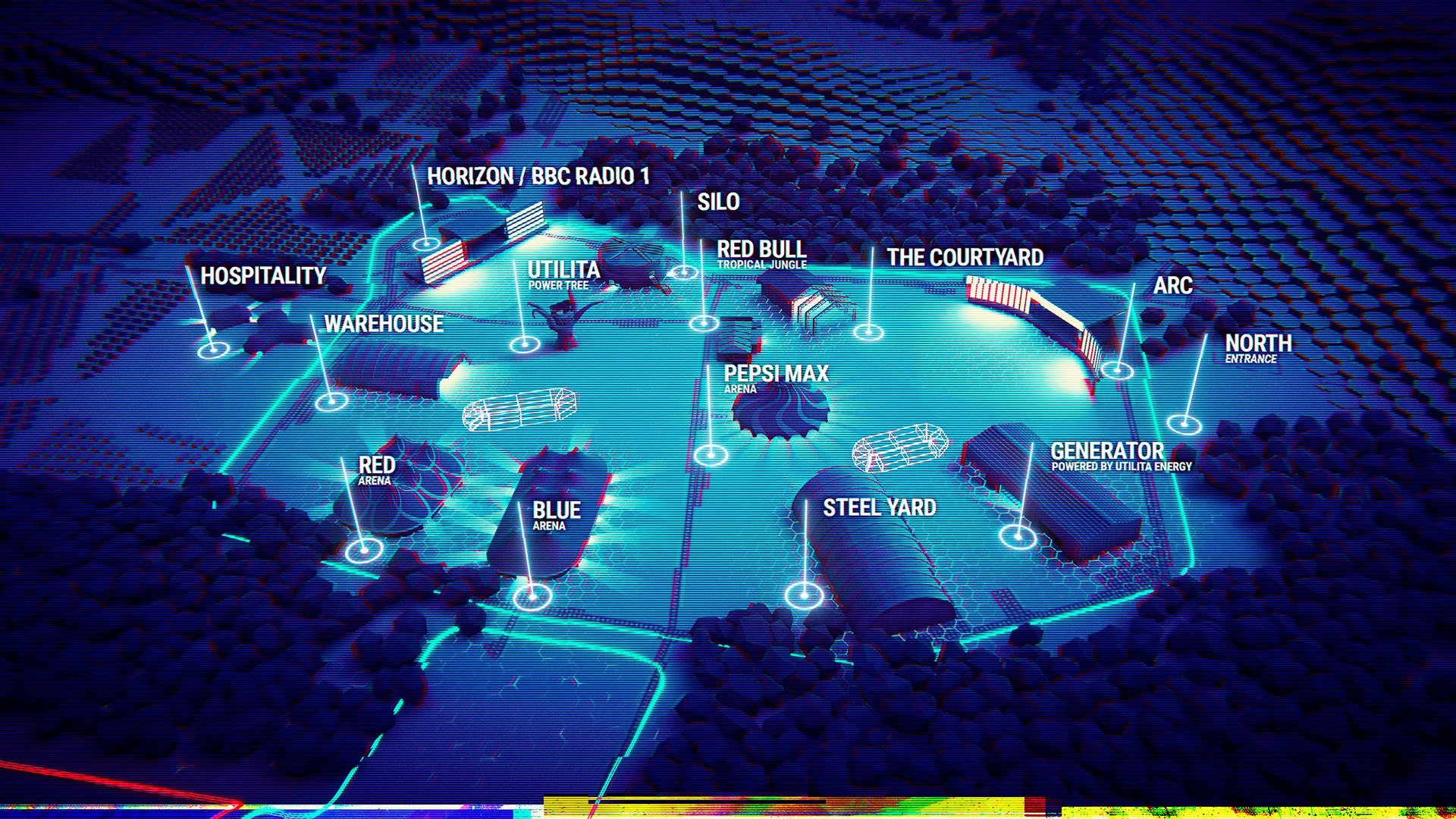 Creamfields 2019 map Creamfields 2019 map