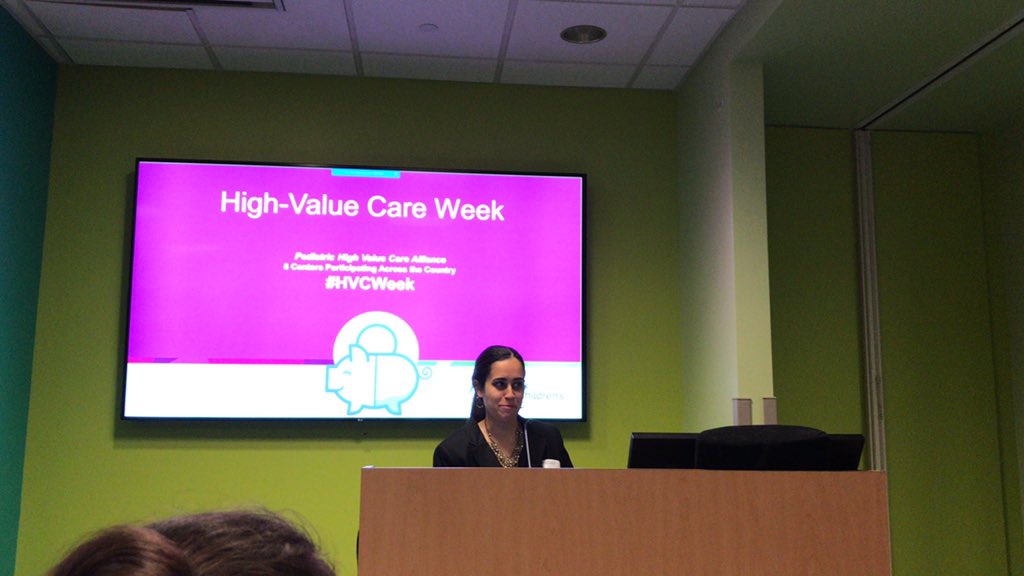 evan_orenstein's tweet photo. How do you make progress changing culture in stakeholders who aren’t excited about #HighValueCare? #HVCweek included poster session (institutional recognition of #HVC work), grand rounds, and hackathon. https://t.co/aZYMWyHmMI