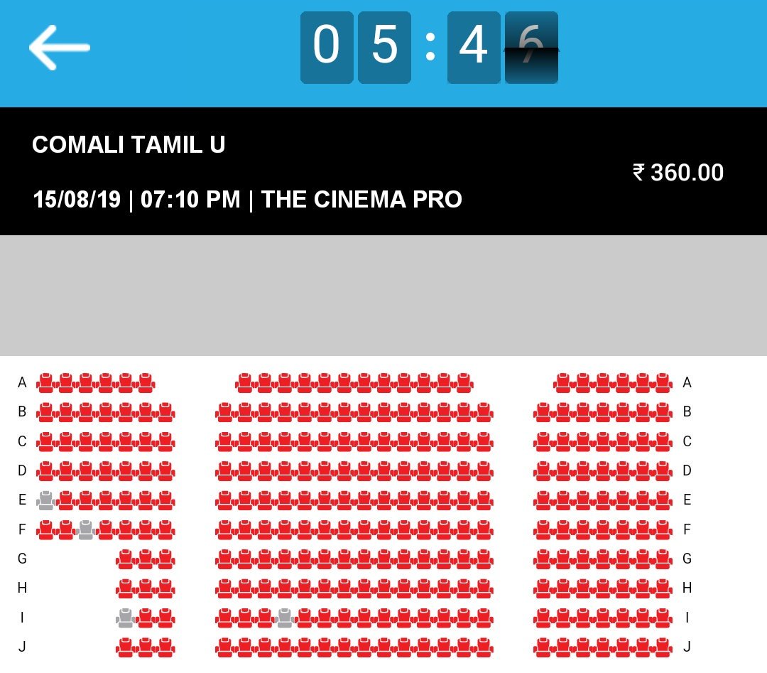 TimeToCinema's tweet photo. #Comali Online booking Pondicherry masss response mostly seats full @actor_jayamravi Movie ku Sema mass response..π₯π₯π₯ππ Tomorrow grand Release..
#ComaliFromTomorrow
#ComaliFromAug15th
#ComaliCommonDp #ComaliGetsU https://t.co/FB6SBFMBti