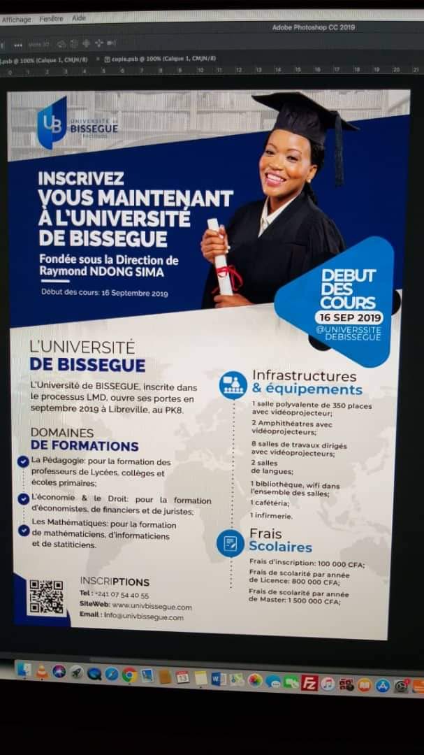 AlpinMihindou's tweet photo. Une nouvelle Université dans la Zone du PK 8 à Libreville. https://t.co/NtrXBbHm5j