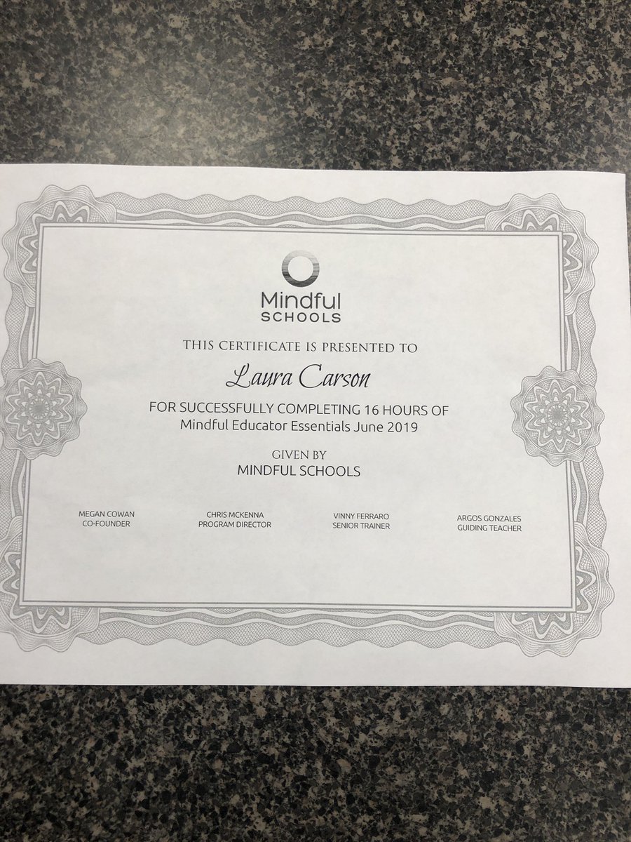 DurantEagles's tweet photo. We are so proud of Ms. Carson! 🎉 She just completed her Mindful Educator Essentials with @Mindful_Schools @NorthernAreaWC @DresPta #Strive4SuccessDRES https://t.co/LZIhxmHL5n