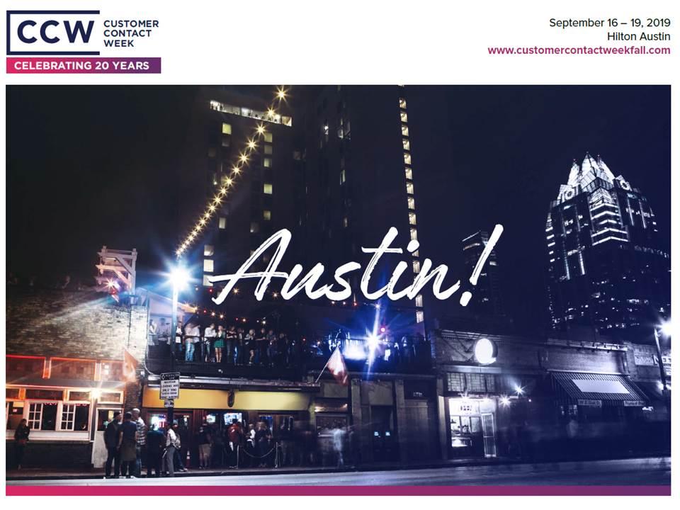 jiyoob's tweet image. Expand your thinking, define strategic customer contact goals and benchmark best practices this September 16-19 at @CustContactWeek Austin. 
View the full agenda: lnkd.in/e8Rvm9V 
#CCWAustin19 #CustomerContactWeek #20YearsofCCW