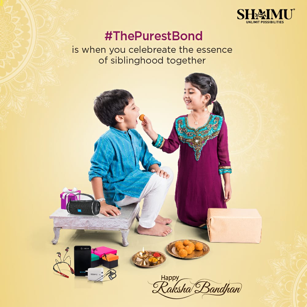ShaimuIndia's tweet photo. Celebrate the siblinghood joyfully. 
#HappyRakshabandhan

#Rakhi #Sister #Brother #Family #bond #Festival #Siblings #Love #BestQuality#PremiumQuality #BestProducts #MobileAccesories#ShaimuElectronics #ShaimuIndia https://t.co/CURtIMaxgP