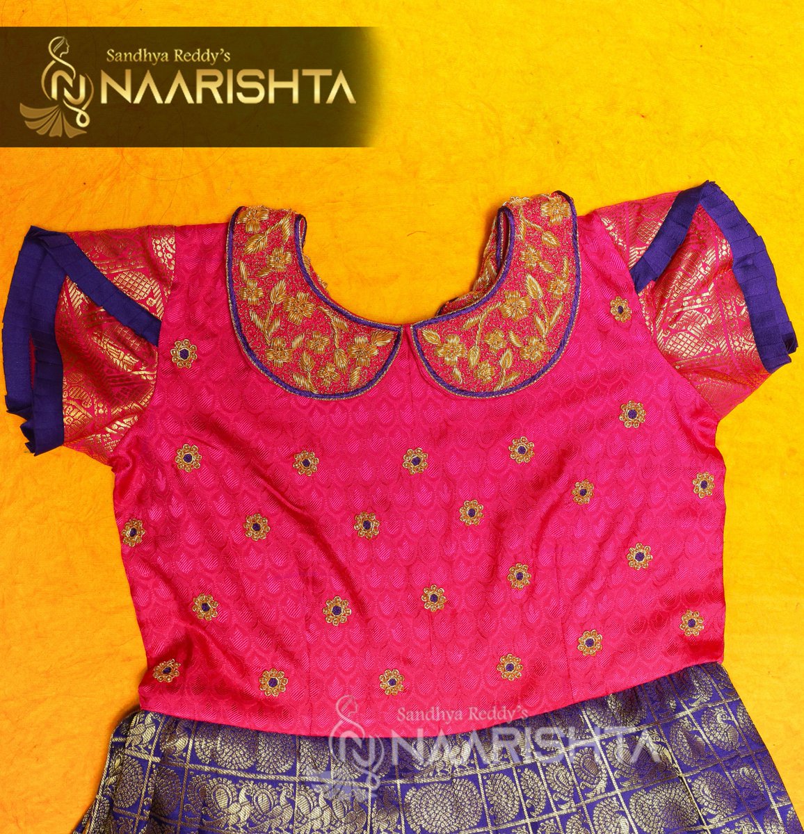 naarishta's tweet photo. Wanna see your baby girl smiling?  Plan to gift her the Naarishta special design Peter Pan collared kanchipattu baby frock with zardosi embroidery, for her birthday and make her life delighted forever.
For more: https://t.co/BSx6qGGYMk
#babydress #traditionalfrock #kidswear https://t.co/TigMsunP4O