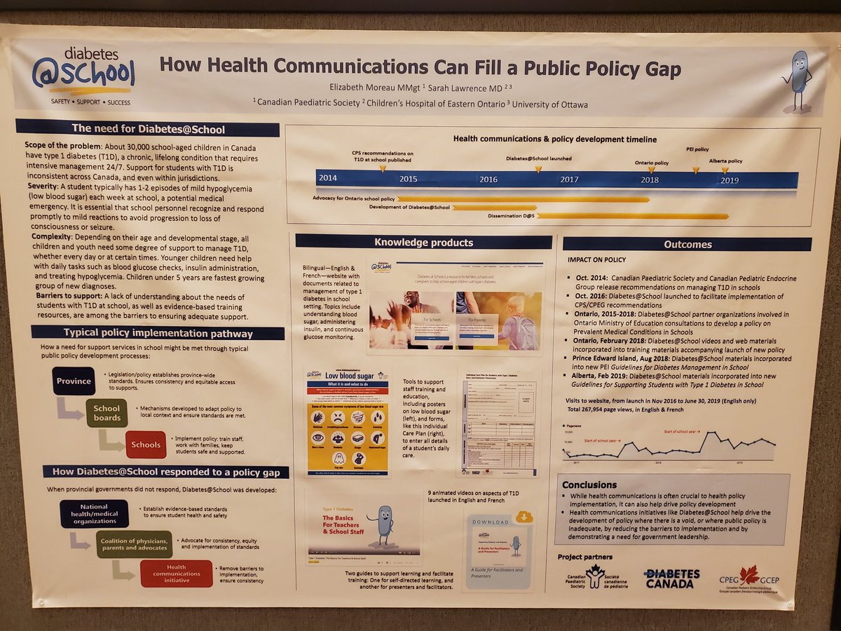 CanPaedSociety's tweet photo. Excited to be in #Atlanta for  @HCMMconf presenting https://t.co/ZA6EHgMx1z on behalf of our partners @DiabetesCanada and Canadian Pediatric Endocrine Group. Visit Poster 48 to learn how we're helping to ensure kids with #T1D are safe and supported at school #hcmmconf https://t.co/dTY5apQkqp