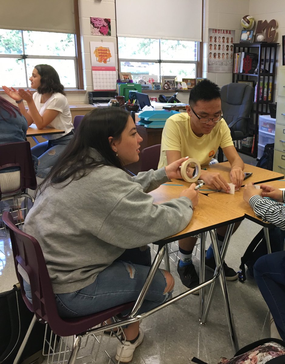 JCPSKY's tweet photo. Students in @msgreenscience's second period Human Body Systems class are working on an "getting to know you" activity this morning! #WeAreJCPS #WeAreAtherton @AcademiesofLou https://t.co/MWBaymobcq