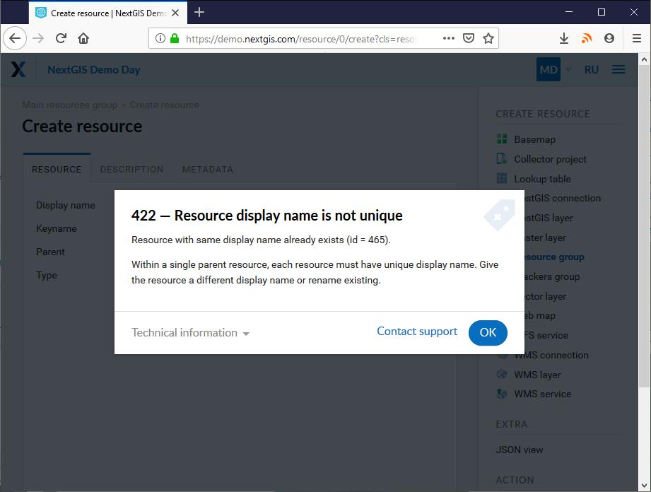 nextgis's tweet photo. New user-friendly error messages in https://t.co/Smrch6FZt2 and NextGIS Web. For a while we'll be pleased to see those new nice-looking error boxes :) https://t.co/QkIc5UBFae