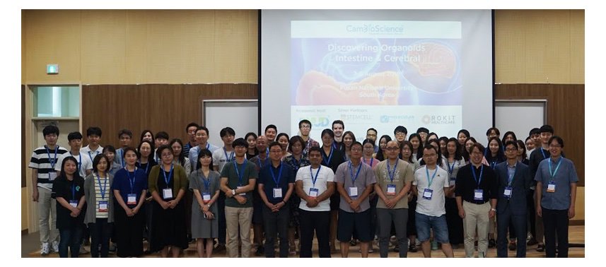 CamBioScience's tweet photo. #ORGANOIDaug19 Group Photo! We hope you all had a fantastic time on the course at the amazing #ABCcenter, @PNU_Intl.
#Korea #science #lifescience #organoid #learn #sciencecourse #education #intestine #cerebral https://t.co/GNPT09hjNX