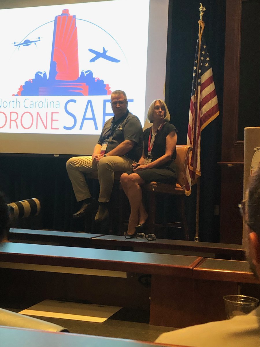 NC_Surveyors's tweet photo. Special thanks to Dr. Jerry Nave &amp; Peggy Fersner for representing the surveying profession at the NC Drone Summit &amp; Flight Expo. #NC_Surveyors #NCDroneSummit #NCDroneSAFE19 https://t.co/L6O41Pbs4u