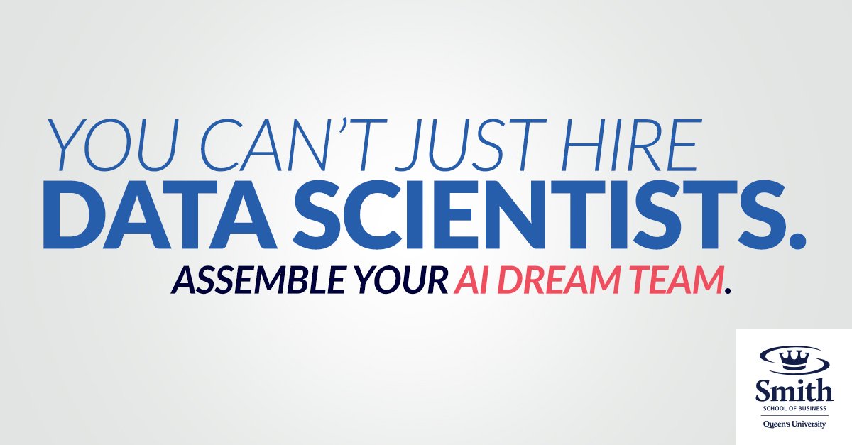 SmithBusiness's tweet photo. Data translators, engineers, analysts and scientists should be in high demand by every organization interested in leveraging #bigdata. #SmithBusiness professor #StephenThomas discuses who you need to recruit  for your #AI dream team and why: https://t.co/2IHHtAZEYB https://t.co/pvx5e2ghhR