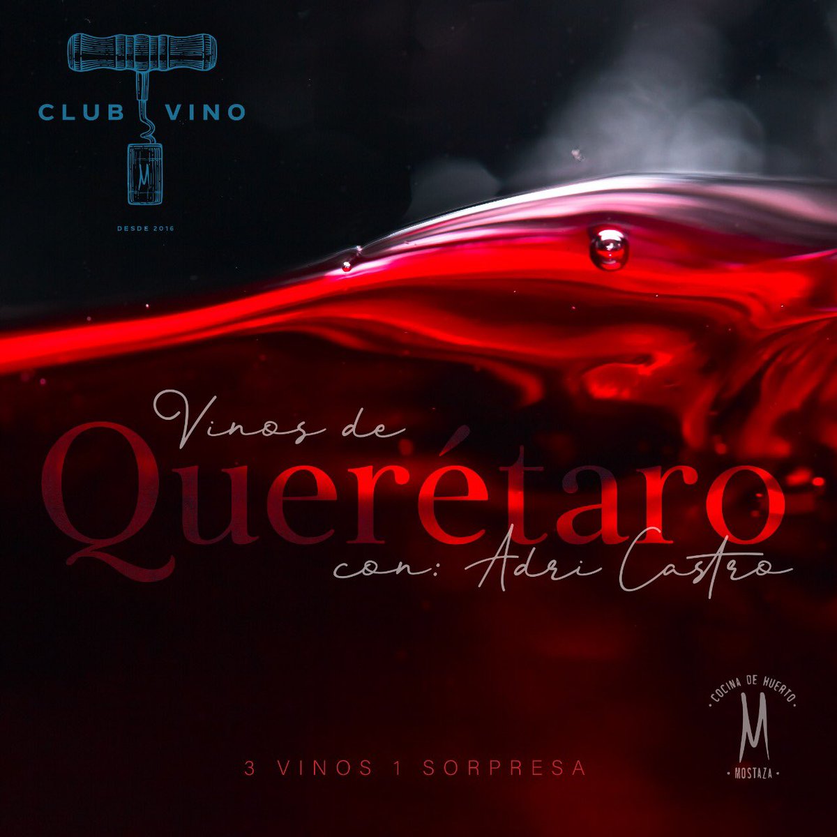 mostazacancun's tweet photo. ¡Nuevo CLUB DE VINOS! ¡Vinos de QUERETARO con ADRIANA CASTRO!Acompañados de 3 platillos especialmente diseñados para este maridaje...

Costo: $690 pesos  
Fecha: Viernes 23 de agosto del 2019, 20:30 horas. 
Reservaciones al 998 230 1077 o por inbox. https://t.co/uMYCPiHa1l