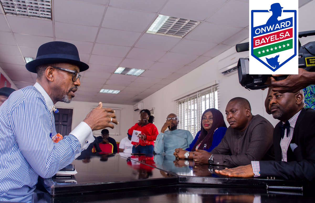 OnwardBayelsa's tweet photo. GREEN LIGHT AS KEMELA CONSULTS PDP SOUTH SOUTH EXCO

Inspired by the momentum that his aspiration is gathering, frontline Gubernatorial hopeful of Bayelsa State, @kemelaokara visited the @OfficialPDPNig South South Secretariat on a consultative meeting with the Party’s EXCO. https://t.co/1bZTK4UPnf