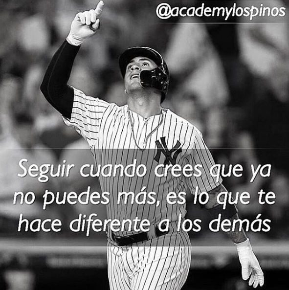 AcademyMargo's tweet photo. Si tú puedes creer, podrás lograrlo.
-
#MLB #AcademyLosPinos #LosPinos #Venezuela #Motivation #Metas #Sueños #Diferente #LasMayores #14Ago #Miercoles #Yankees https://t.co/FOojyDuVvt