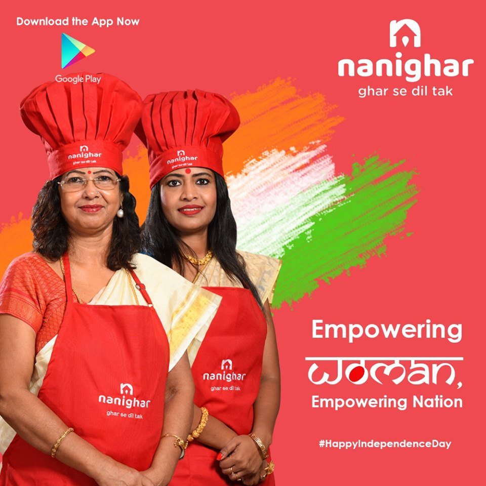 Nanighar1's tweet photo. Women are the real architects of the society
Celebrating entrepreneurship this Independence Day 
Happy Independence Day to all our patrons 
Download the app now at https://t.co/BLazOopmwq

#Nanighar #HomeFoodLove #GharSeDilTak #HomeCookedFood #GharKhana #IndependenceDay https://t.co/DnwK2LVHK5