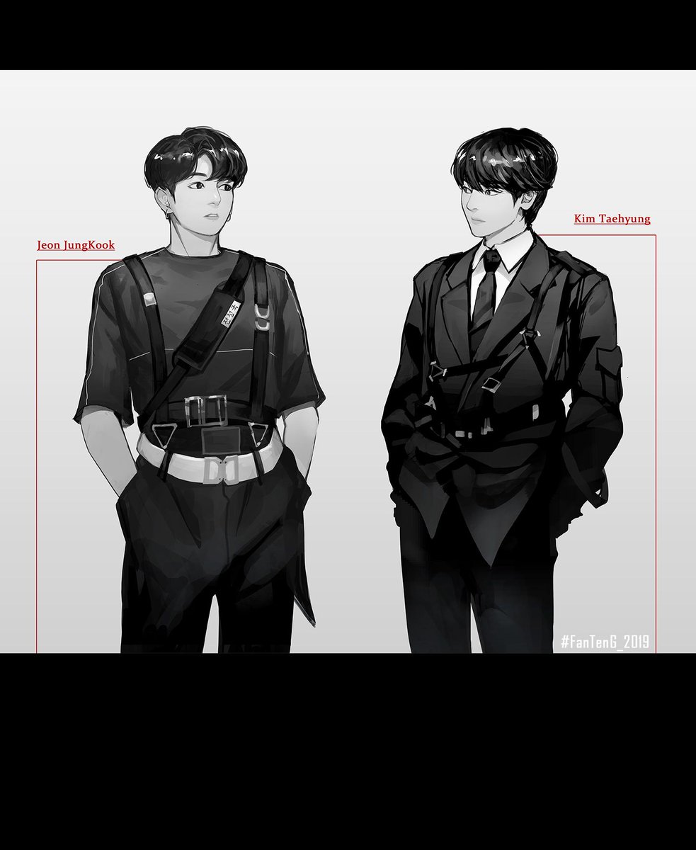 FanTenG_over's tweet photo. 參考P4畫的全員西裝(?)
多多少少來更新一下推特啦ˊWˋ
#btsfanart 
#RM
#JIN
#SUGA
#JHOPE 
#JIMIN 
#V 
#JUNGKOOK https://t.co/y9tYth11G3