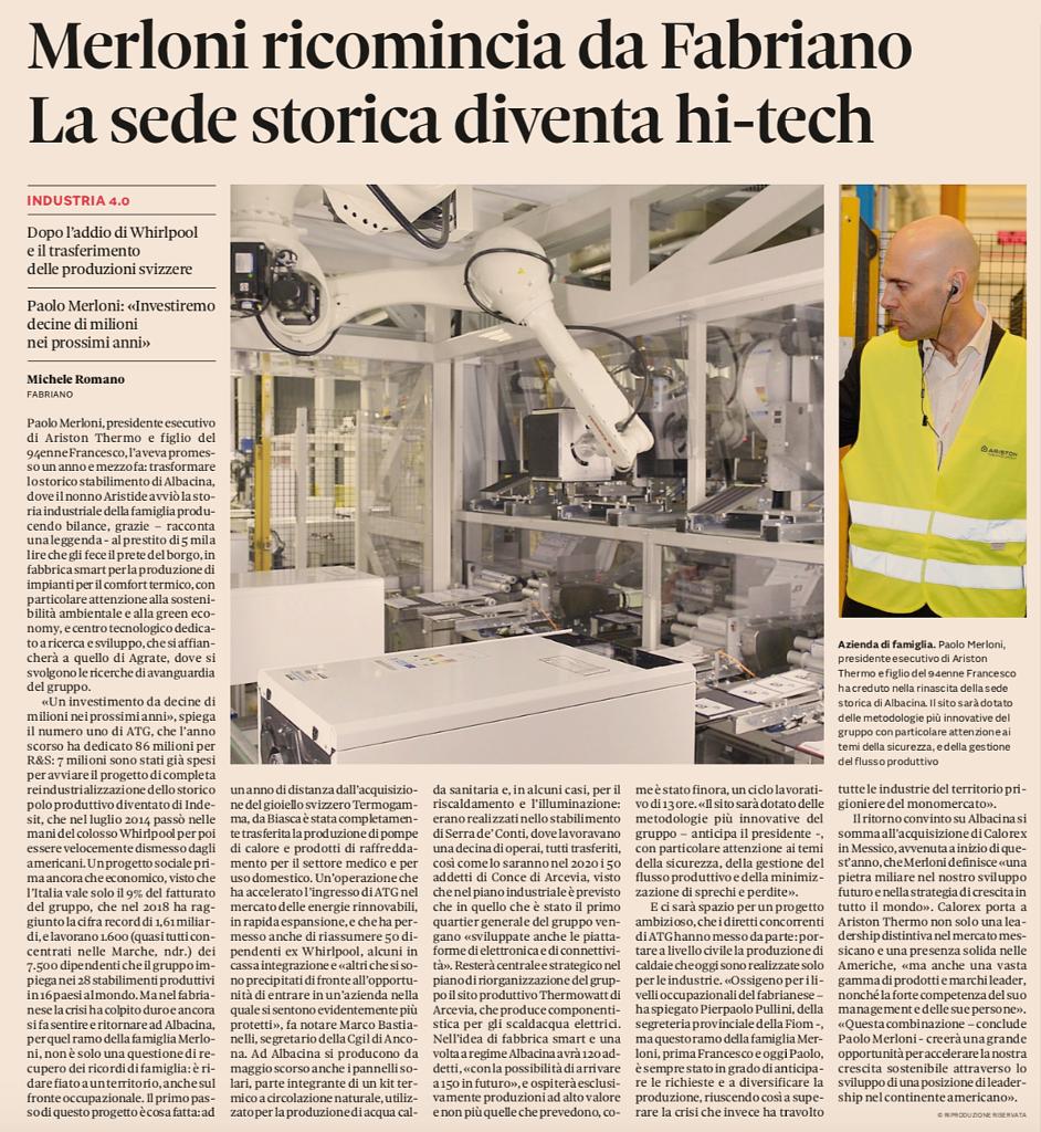 RobertoVjlla's tweet photo. Merloni investe in hi-tech, con particolare attenzione ai temi della sicurezza, della gestione del flusso produttivo e della minimizzazione di sprechi e perdite. #Industry40 #IoT #AI #CCMADE #BigData #WatsonIoT https://t.co/m5nKQCmRj6