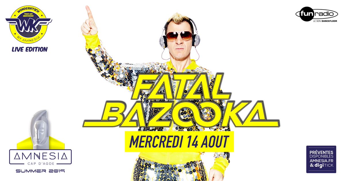amnesiacap's tweet photo. Ce soir @MichaelYoun AKA #fatalbazooka + Guest surprise 🤷♂️🤷♂️@amnesiacap #wonderkitsch #liveedition #summer2019 Attention !!! il reste très peu de places disponibles sur https://t.co/6Apag9iDBS https://t.co/PRhrD8uf32