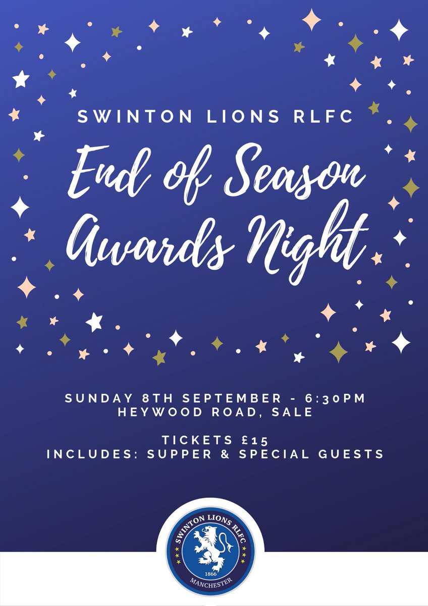 🎉 END OF SEASON AWARDS NIGHT!

Following our last fixture of the year at Heywood Road, the club will celebrate with the awards night! 🏆