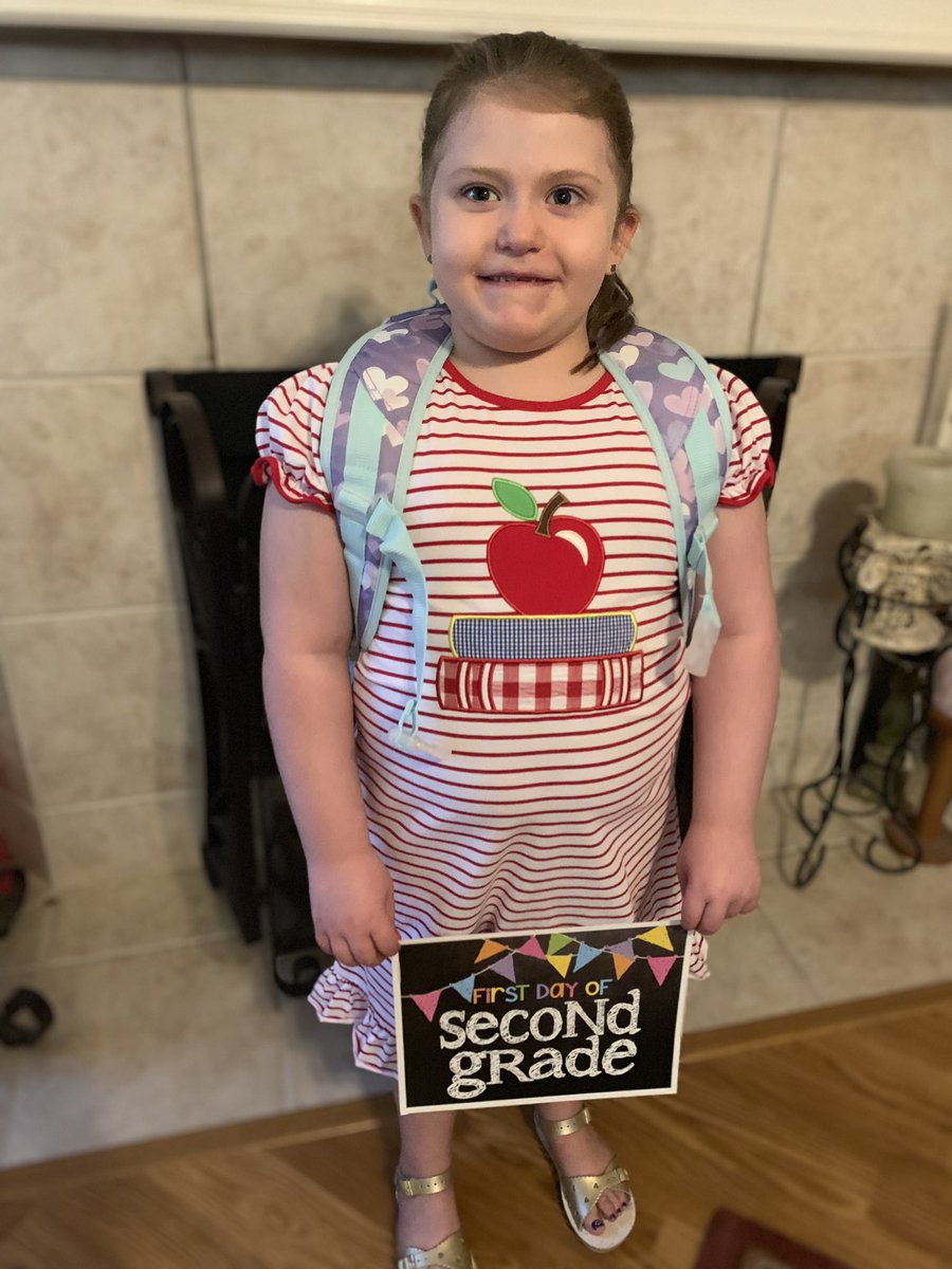 Well Girst day of Second grade ! Wow time fly’s ! I hope everyone and teachers great day! #KISD #First day of school ! Thanks for all you do!
