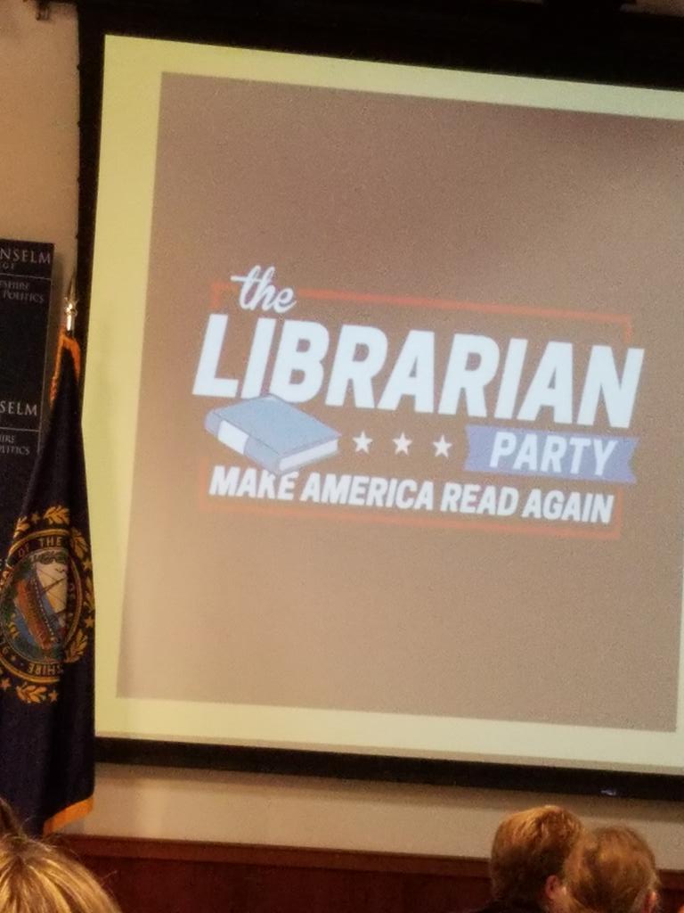 JoannePalin's tweet photo. We need tshirts. @AliSchilpp #nhslma. @NHSLMA #librarycampNH https://t.co/jclHuMlLxM