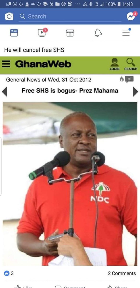 If the ndc could CANCEL Nurses & Teachers Trainee Allowances, its very Easy CANCELLING FREE SHS too.....
#SayNoToMahama #SaveThePoor