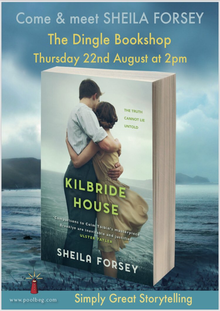Poolbeg (@poolbegbooks) on Twitter photo Author <a href="/SheilaForsey/">Sheila Forsey</a> has a book-signing @DingleBookshop on Thurs 22 Aug. Come along and grab a signed copy of #KilbrideHouse ✍️
#HistoricalFiction #irishfiction #newrelease Author <a href="/SheilaForsey/">Sheila Forsey</a> has a book-signing @DingleBookshop on Thurs 22 Aug. Come along and grab a signed copy of #KilbrideHouse ✍️
#HistoricalFiction #irishfiction #newrelease