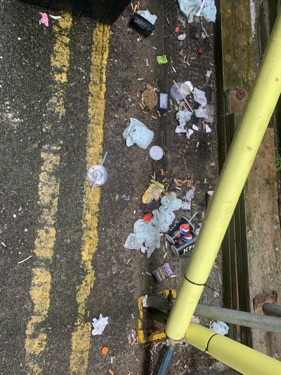 MissLAC89's tweet photo. @kfc down the side of your Margate branch - either staff or they do not put away the bins properly. This is attracting vermin to nearby premises that do dispose their refuse appropriately #kfc #margate #thanet https://t.co/VUL4brmdpD