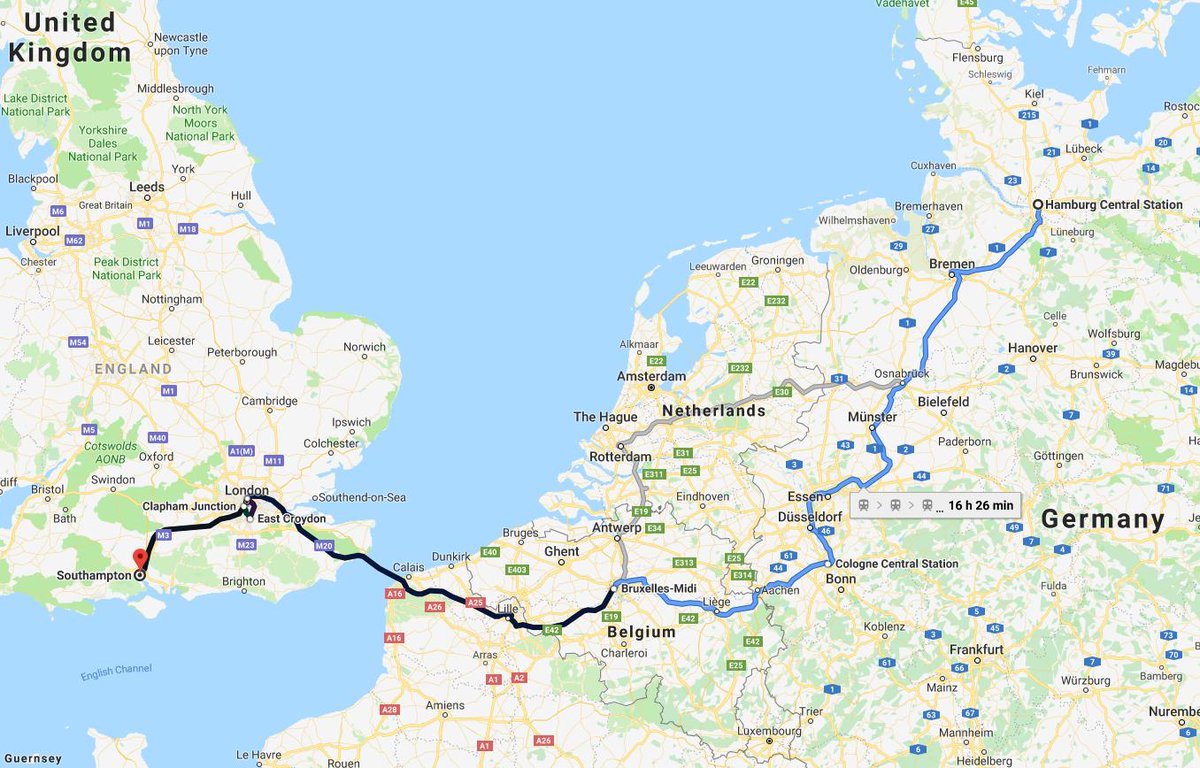 NicoCaltabiano's tweet photo. And here I go, ready to a long (but nice) #train2home journey. @DB_Bahn, @Eurostar and @SW_Railway trains! Hoping for smooth connections and comfy seats! https://t.co/MPQXN7xBdG