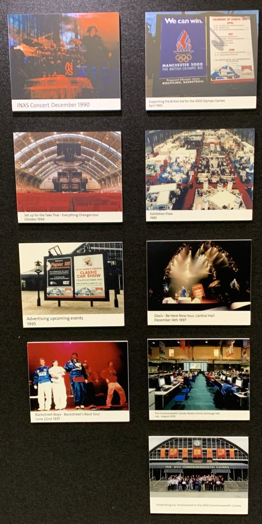 shaunhinds's tweet photo. Looking back at the history of our iconic venue. Today we open the doors to one and all with our @mcr_central #OpenHouseMC - great day so far; history tours, photographic tours and our archive in the drop in lounge - this one looks back at some of our music venue heritage. https://t.co/oXRU7xONhr