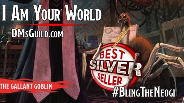 gallantgoblin's tweet photo. Our #dnd adventure is @dms_guild SILVER! The sales stirred something in our neogi friend... could this be the humanoid emotion Joy? Help us reach the next tier to get sunglasses to protect their eyes from the harsh UV of space. Spark joy! #BlingTheNeogi https://t.co/TLHQWbcLHJ https://t.co/JdWcaP3arr