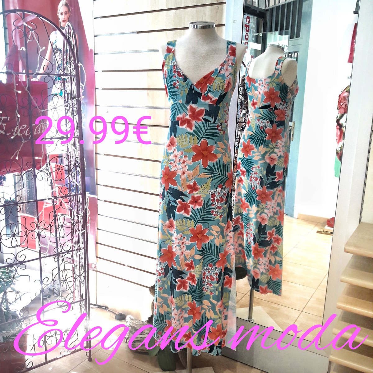 Vestido estampado largo 29.99€.
#vestido #vestidolargo #vestidoestampado #vestidoestampadolargo
 #vestidodeverano  #longdress #summerdress #printdress #modaespañola #spanishfashion #moda #modajoven  #vestidoverano  #totallook #todaslastallas #allsize #smallsize #bigsize