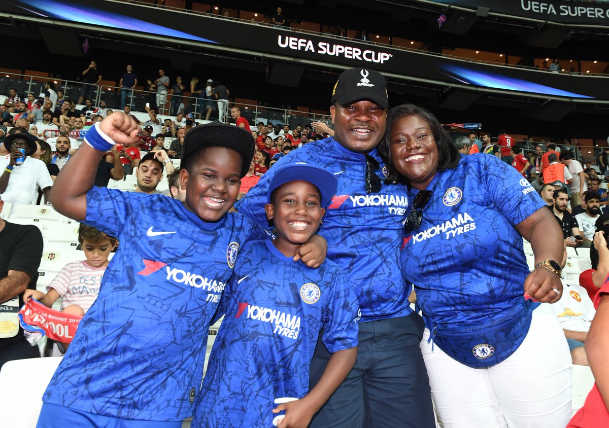 ChelseaFC's tweet photo. The Blues representing inside Vodafone Park! 🙌💙

#SuperCup https://t.co/wBU67g7oO8