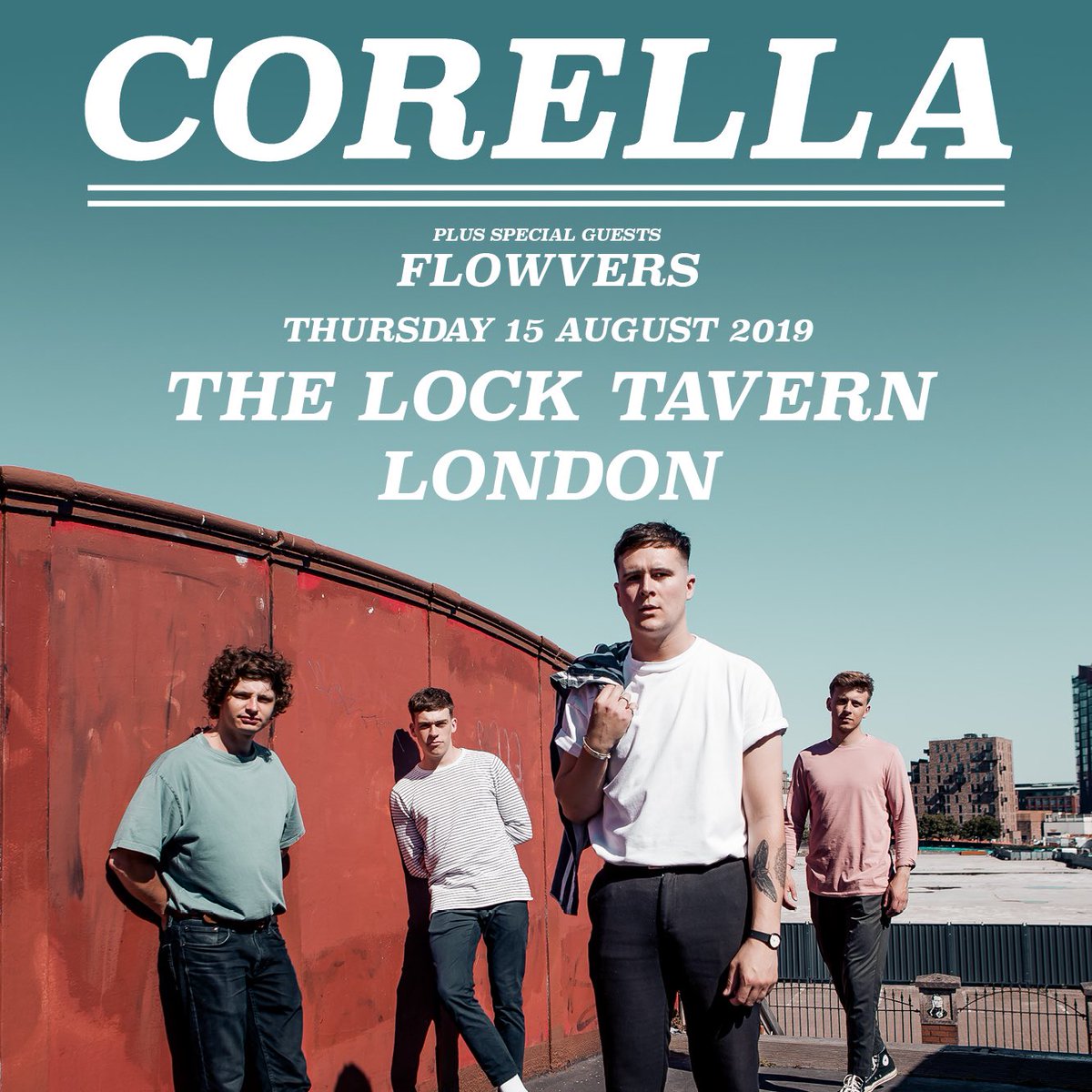 Bighugmanager's tweet photo. Catch @FLOWVERSS supporting @Corellamnc @thelocktavern Camden on stage at 8pm last few tickets 🎫 https://t.co/111y98N08A https://t.co/6QB1rFRAGa