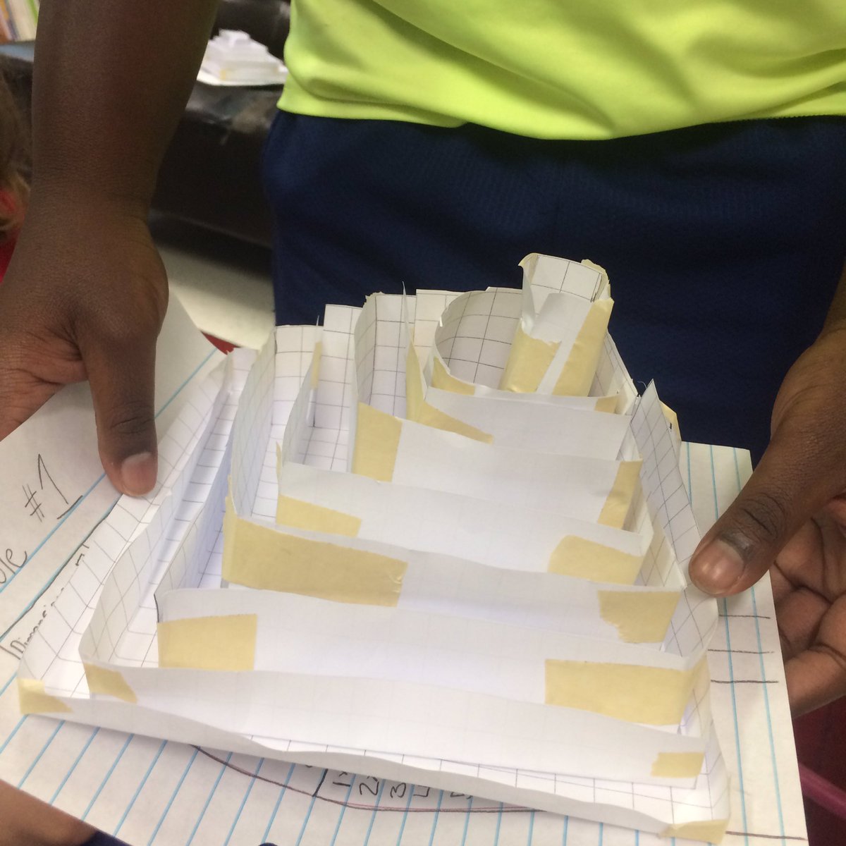 PearsontownAA's tweet photo. #FantasticFifthGraders constructed open top boxes in their study of volume! #TeamTurnko #WeHeartOrganizedLists #BeBrilliant #PtownPride #WeWork #WeAreDPS @KriskoNicole  @MissHowellsOwls https://t.co/mqgz1Sv7QN