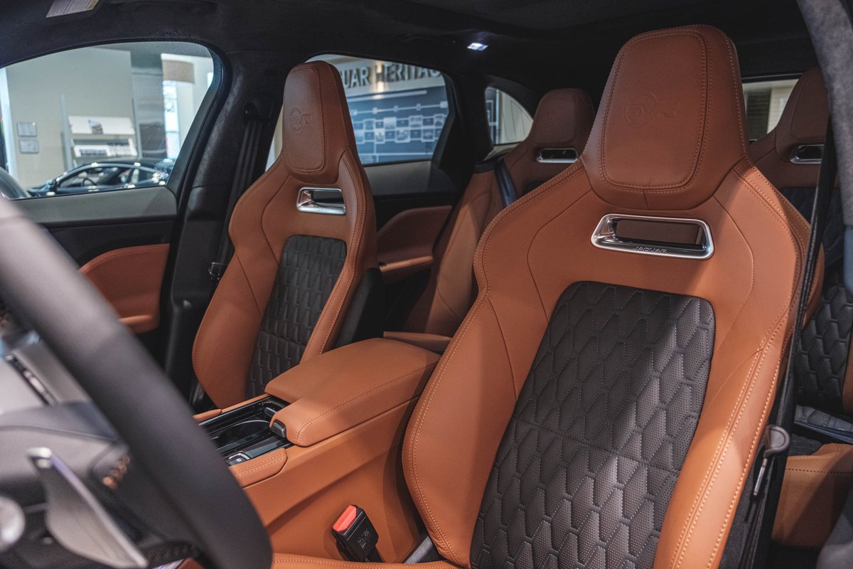 The 2020 Jaguar F-Pace SVR in Yulong White is the ultimate Jaguar Performance SUV offering a 5.0 Liter Supercharged V8 and 5 seats for practicality and versatility. Get yours here: ow.ly/oCXA50vxFMO #AutobahnJaguar #AutobahnFW #Jaguar #FPace #FPaceSVR