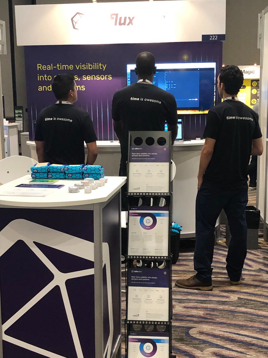 InfluxDB's tweet photo. #GartnerCAT - Come hang out at booth 222 and discover how #InfluxDB gives you real-time visibility into your stacks, #sensors and systems. Plus we have socks 🧦 https://t.co/c2Wj33SUnD #GartnerCatalyst #monitoring #devops https://t.co/xbIob0pDWT