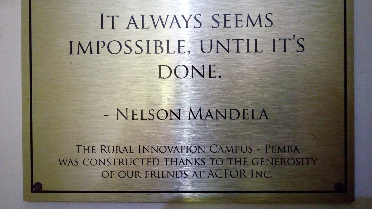 DaimenHardie's tweet photo. @CanadaTrees Big changes take time.

Big thanks to all the longtime champs like @juliafeltham who keep supporting.

I always see this @ACFORinc dedication on the wall at our Rural Innovation Campus in Pemba and think about what's next. https://t.co/3QwlRZIV0V