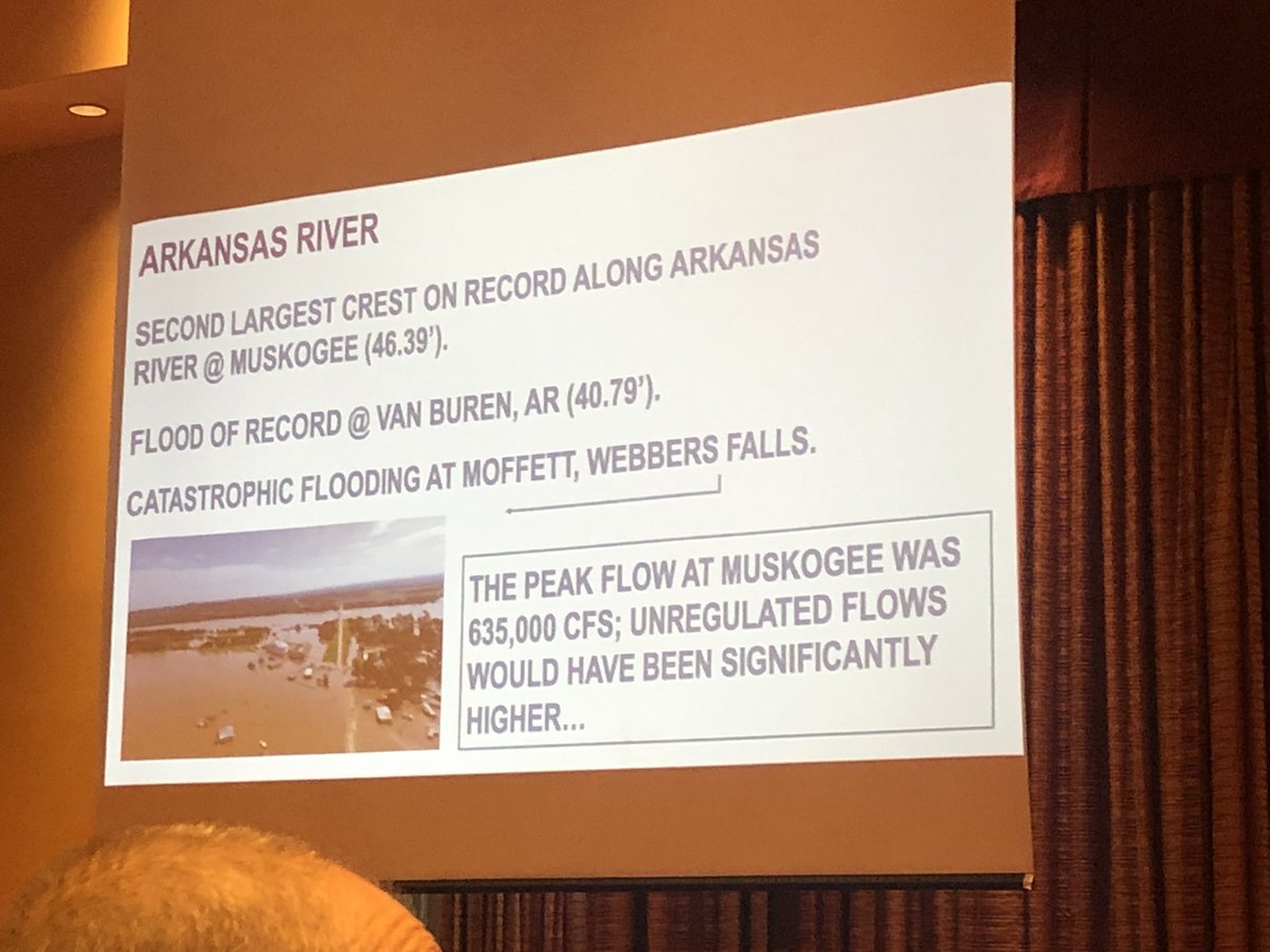 WX5GLK's tweet photo. army corps of engineers Tulsa discussing this year’s flooding in north central and eastern Oklahoma at  #emconok https://t.co/DjeM2zJyZj
