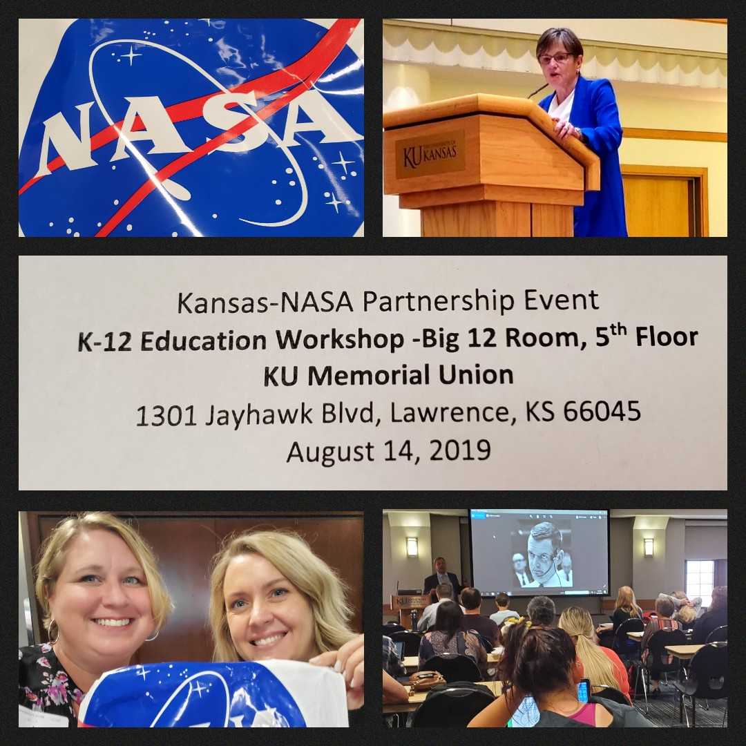 KS_Enrichment's tweet photo. NASA, business professionals and educators working together to advance STEM learning and careers in Kansas. Brainstorming ideas for the 2019 National Youth Science Day and Lights On Afterschool with our Kansas 4-H friends. #ThisIsAfterschool #STEM #TrueLeaders #4HScience https://t.co/UyY35jjynI