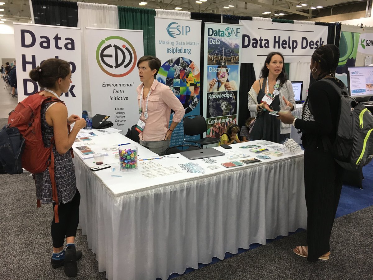 EDIgotdata's tweet image. Got questions about how and where to publish your data?  Stop by the #datahelpdesk today!  #ESA2019