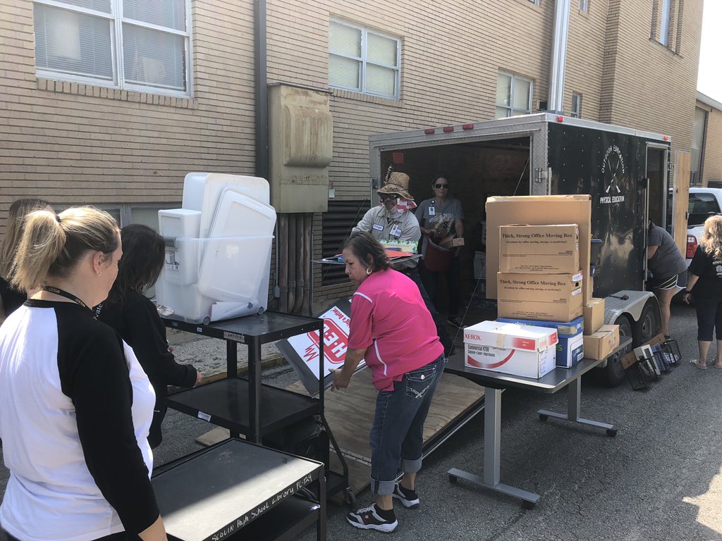The new SHS Transition program made the move to the Saegert campus today ...thanks for teamwork from Central Office representatives to support them!