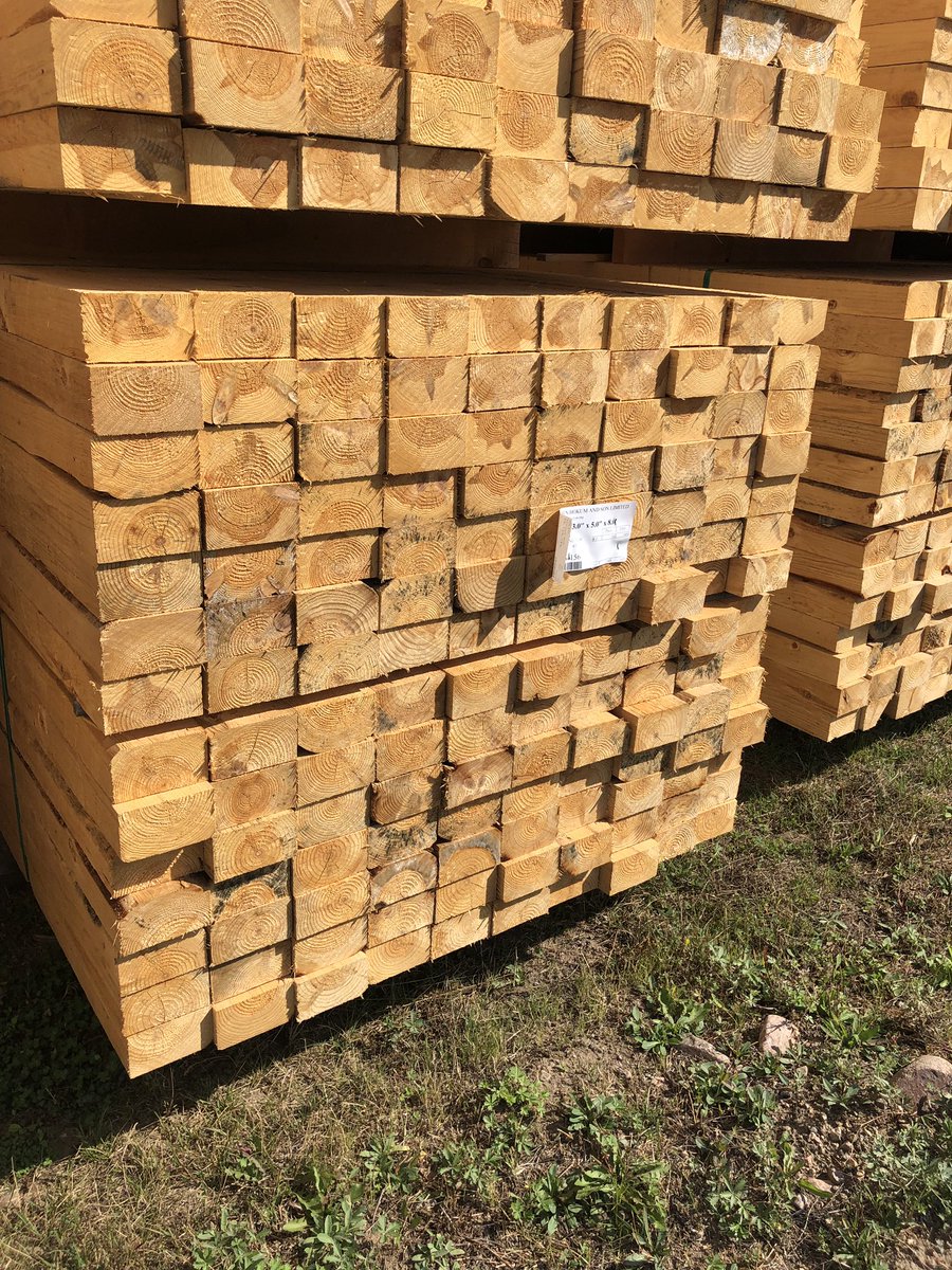 lumbersource's tweet image. Truckloads of 3x5x8’ Rgh green Red pine available. Please inquire if interested.
