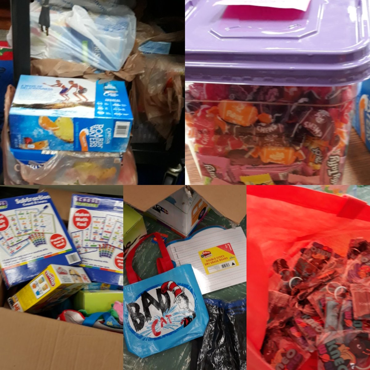 TeacherKPaggett's tweet photo. Team work IS the Dream work!!! Thanks to the ENTIRE SES staff for ALL of the donations so far!!! Our August PAW-Mart is going to EXCEPTIONAL!!! #acknowledgingPAWSITIVEbehavior #SimplyExceptionalSchool #TeachingExpectations #ExpectingtheBEST https://t.co/ASipp2GMi1