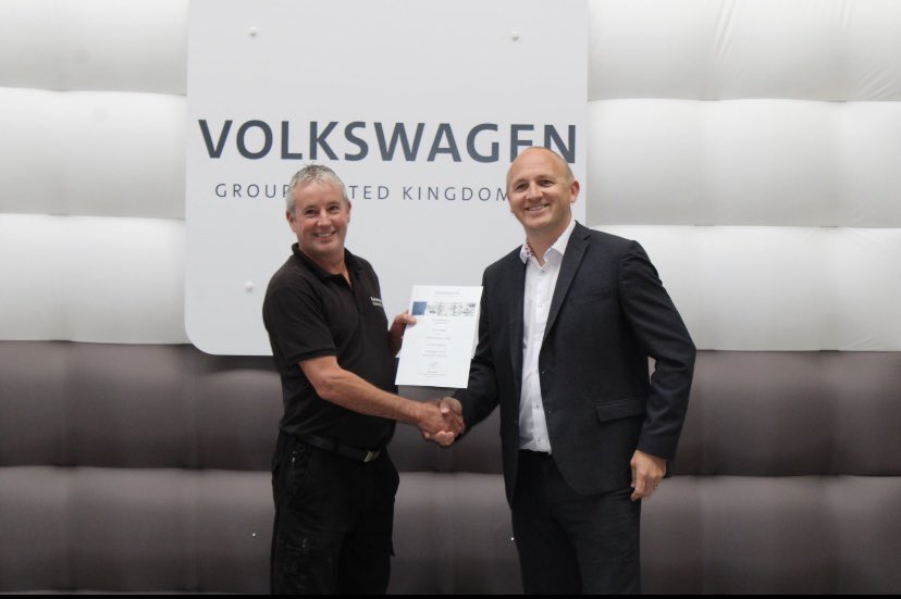 summersmotors's tweet photo. With our continued intent to have as highly trained and qualified team as possible, one of our technicians has just passed the @VWGroup senior MET technician accreditation, one of the first 5 in the UK #welldone #therightway https://t.co/uD2pGtx8Y7