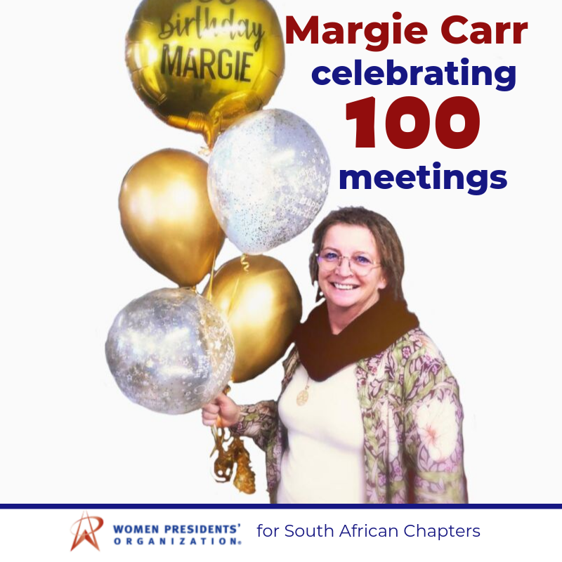 WPO_SouthAfrica's tweet photo. 100 entrepreneurial panels. 100 JUST in TIME industry info platforms. 750 hours of relevant and topical business discussions. 750 hours of industry diverse collaboration. @margiecarr1, WPO SAs founding member, celebrates her 100th meeting. We salute you! #100meetings #WPOSA https://t.co/tGbGCw5wxW