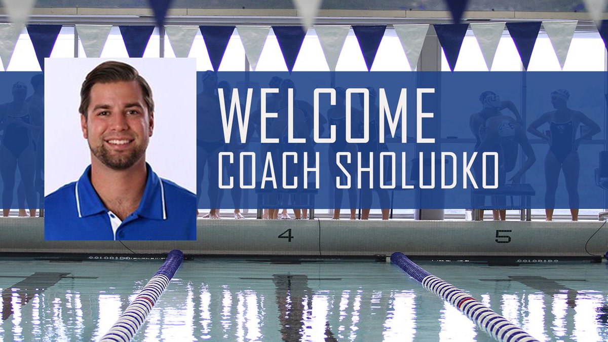 EiuSwimming's tweet photo. We are excited to announce our new head coach for EIU Swimming! Welcome Coach Sholudko! Ready to get the season underway! #PantherPride https://t.co/rIXk6NR2FL