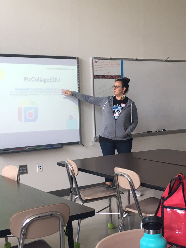 Presenting “Tech to Use Tomorrow” with <a href="/eu_frost/">Elizabeth</a> at Chatham County DISC! We focused on <a href="/PicCollage/">PicCollage</a>, @poppletny, Book Snaps, and Wordwall.net to enhance comprehension. And of course threw in some app smashing with @EpicKidsBooks and <a href="/Seesaw/">Seesaw</a>   #CCSDISC #CCSMAKES